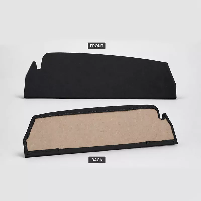 طاقچه عقب پراید هاچ بک ساده مدل PH-101 از جنس MDF با روکش نمد مشکی